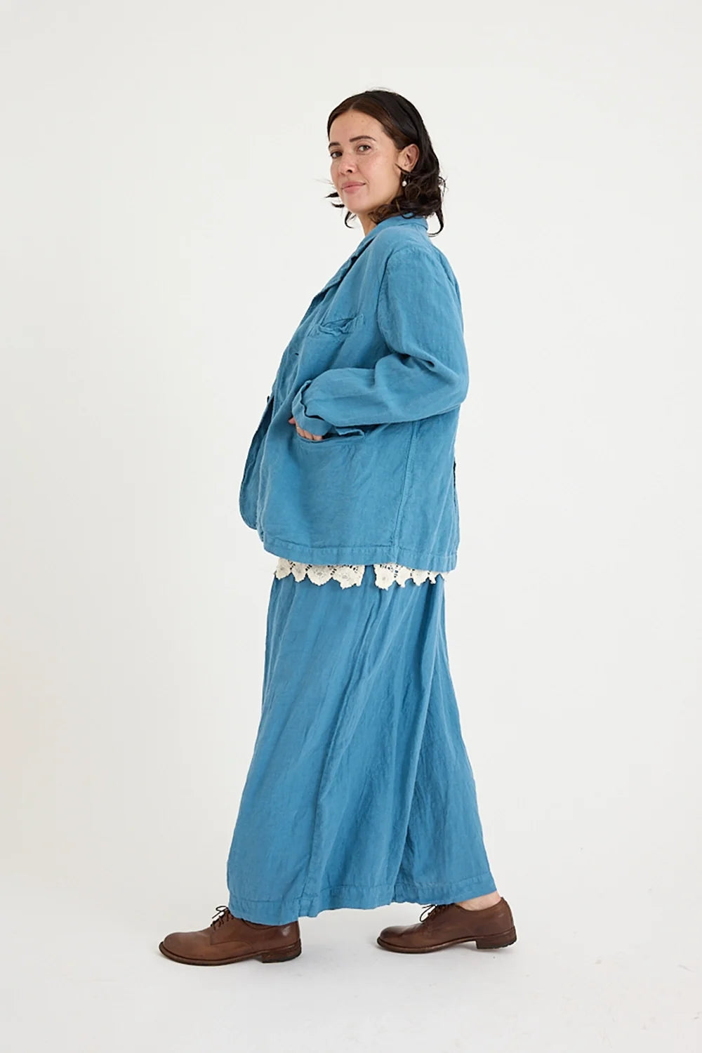 Metta - Dominique Blazer - Mid Weight Linen