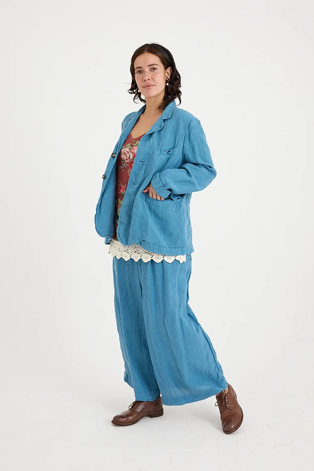 Metta - Dominique Blazer - Mid Weight Linen
