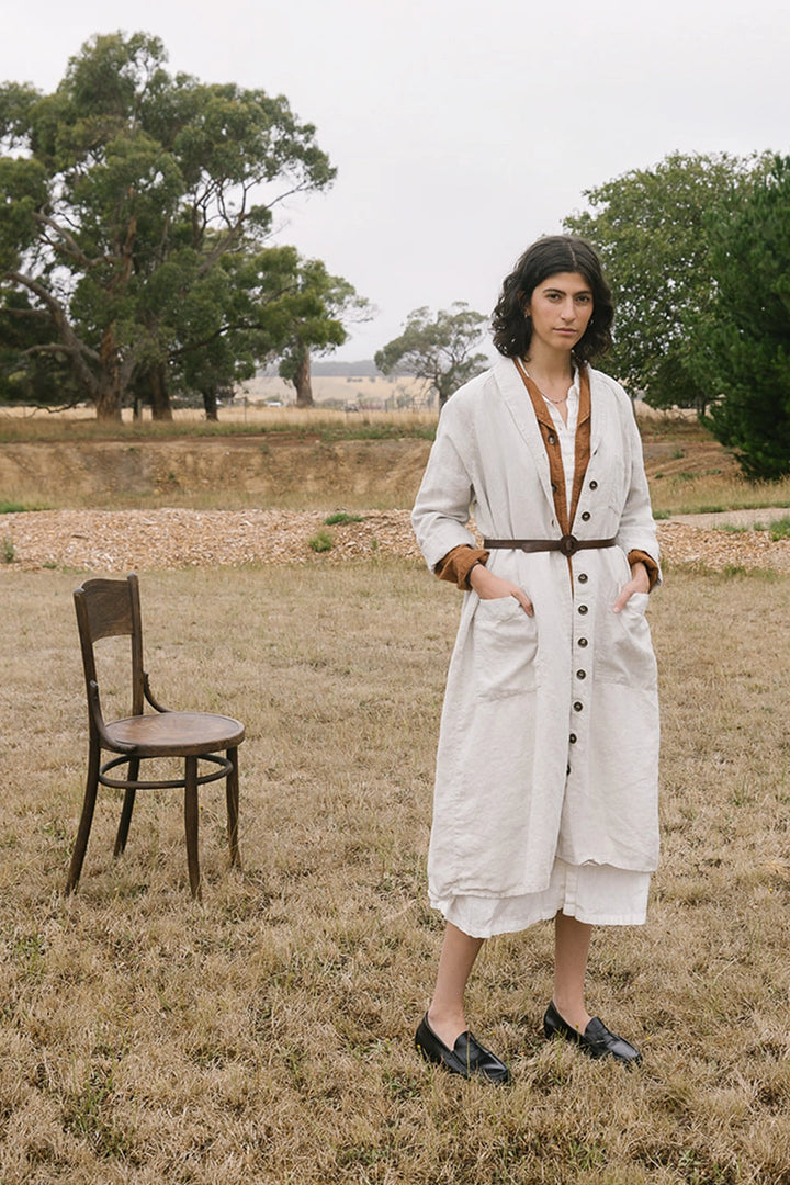 Metta - Linden Coat - Mid Weight Linen