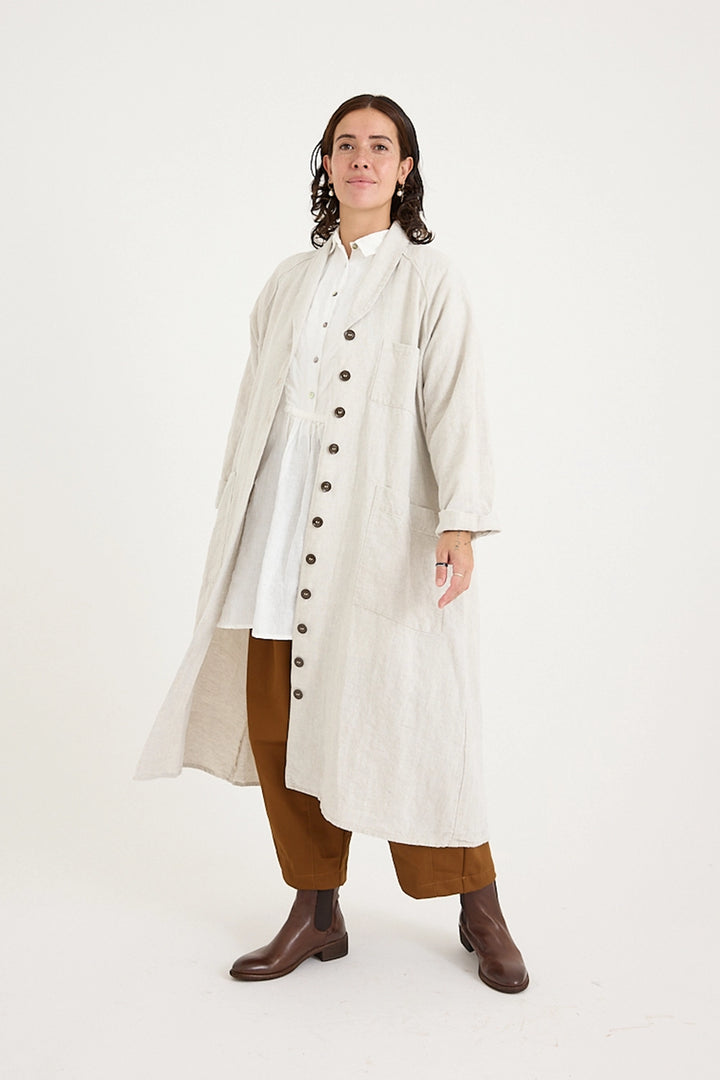 Metta - Linden Coat - Mid Weight Linen