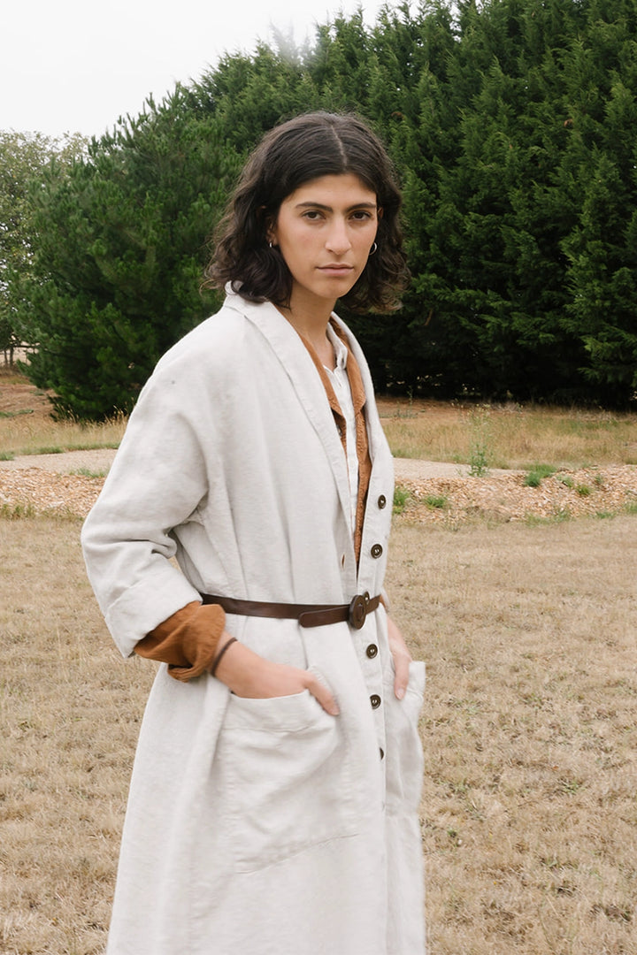 Metta - Linden Coat - Mid Weight Linen