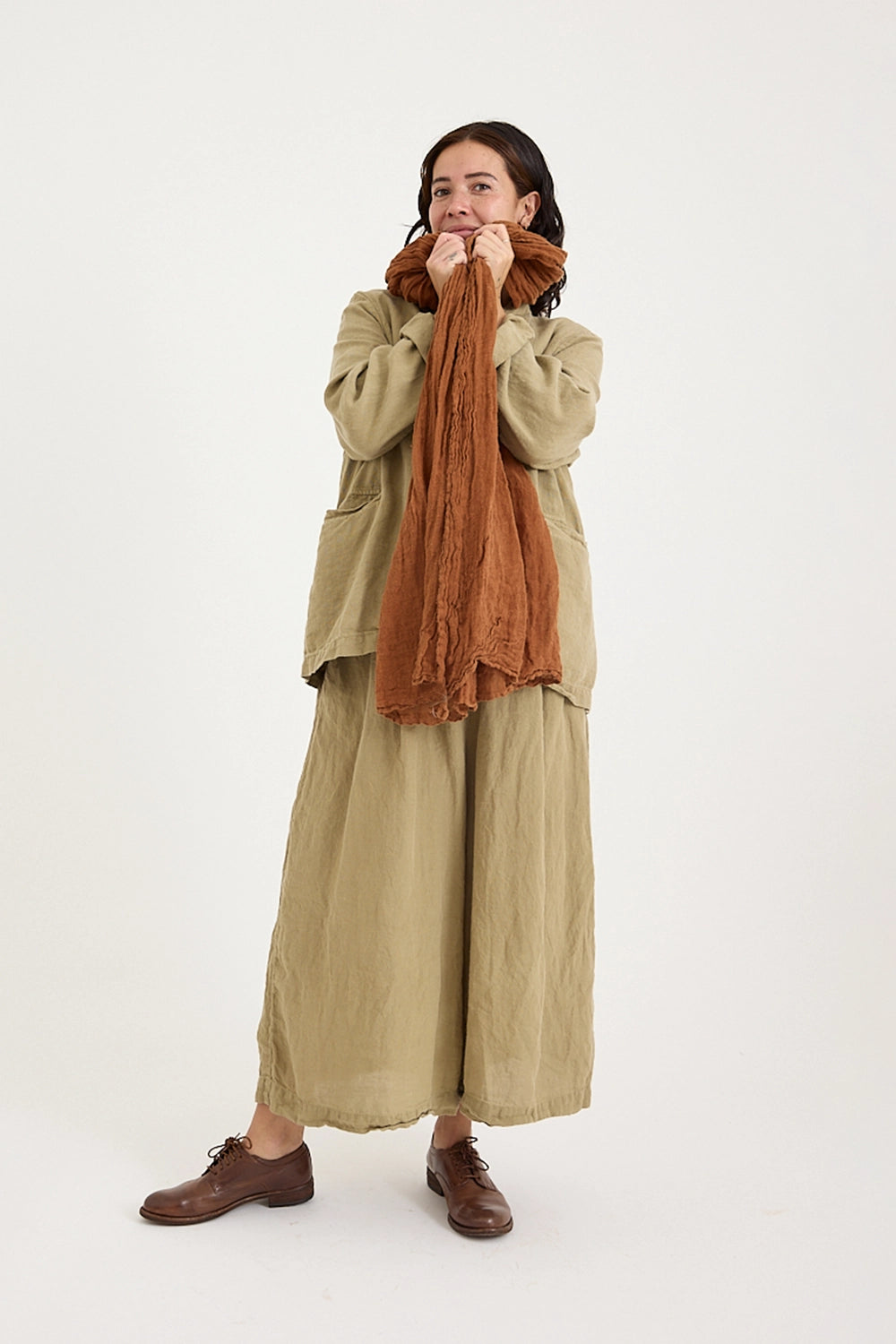 Metta - Classic Scarf - Soft Linen Gauze