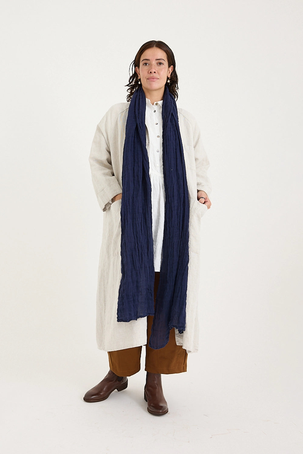 Metta - Classic Scarf - Soft Linen Gauze