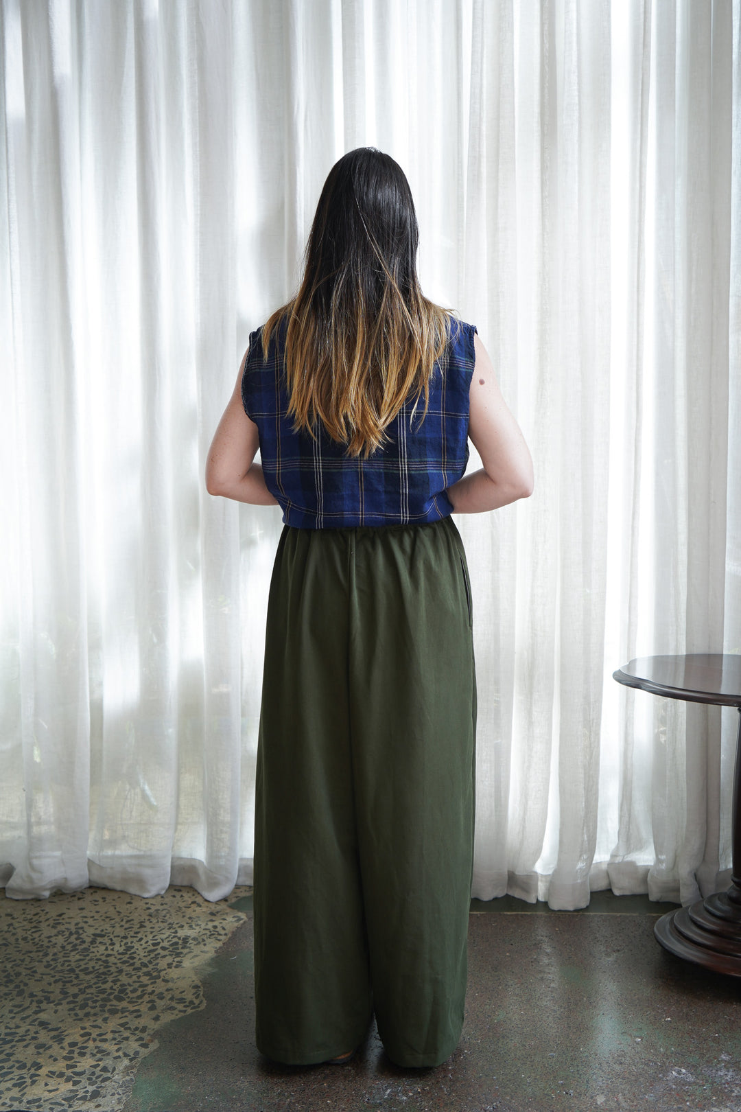 Metta - Aya Wide Pleat Pant - Brushed Cotton Twill