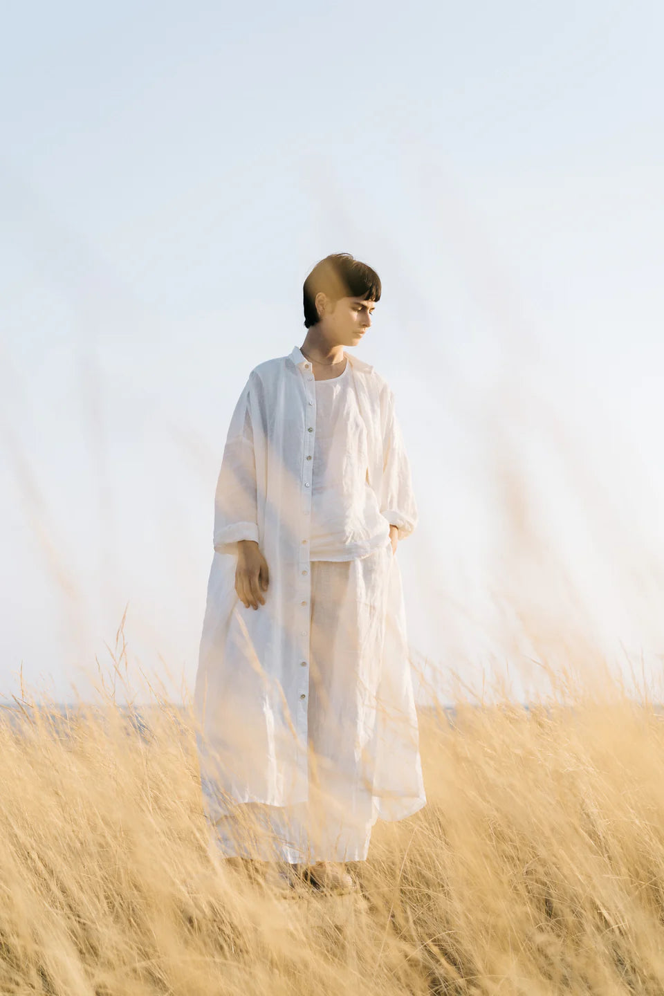 Metta - Ophelia Shirt Dress - Light Linen