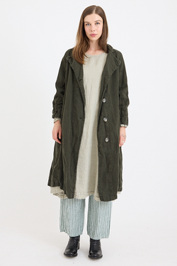 Metta - 1915 Unisex Duster Jacket - Thick Linen