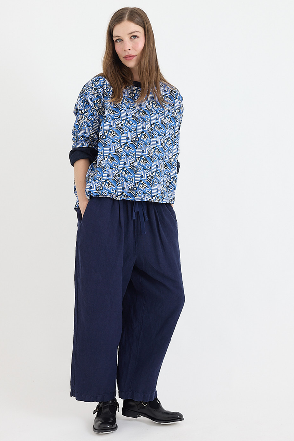 Metta - Bruce Drawstring Pant -  Mid Weight Linen