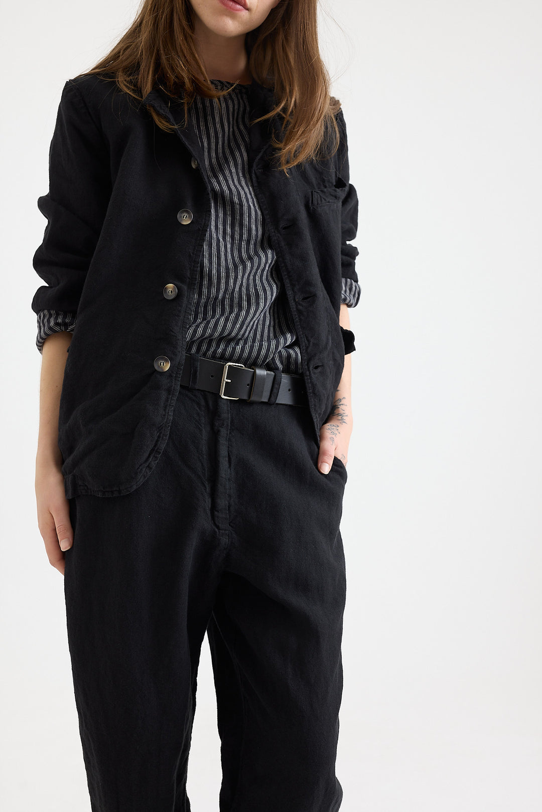 Metta - Dominique Blazer - Mid Weight Linen