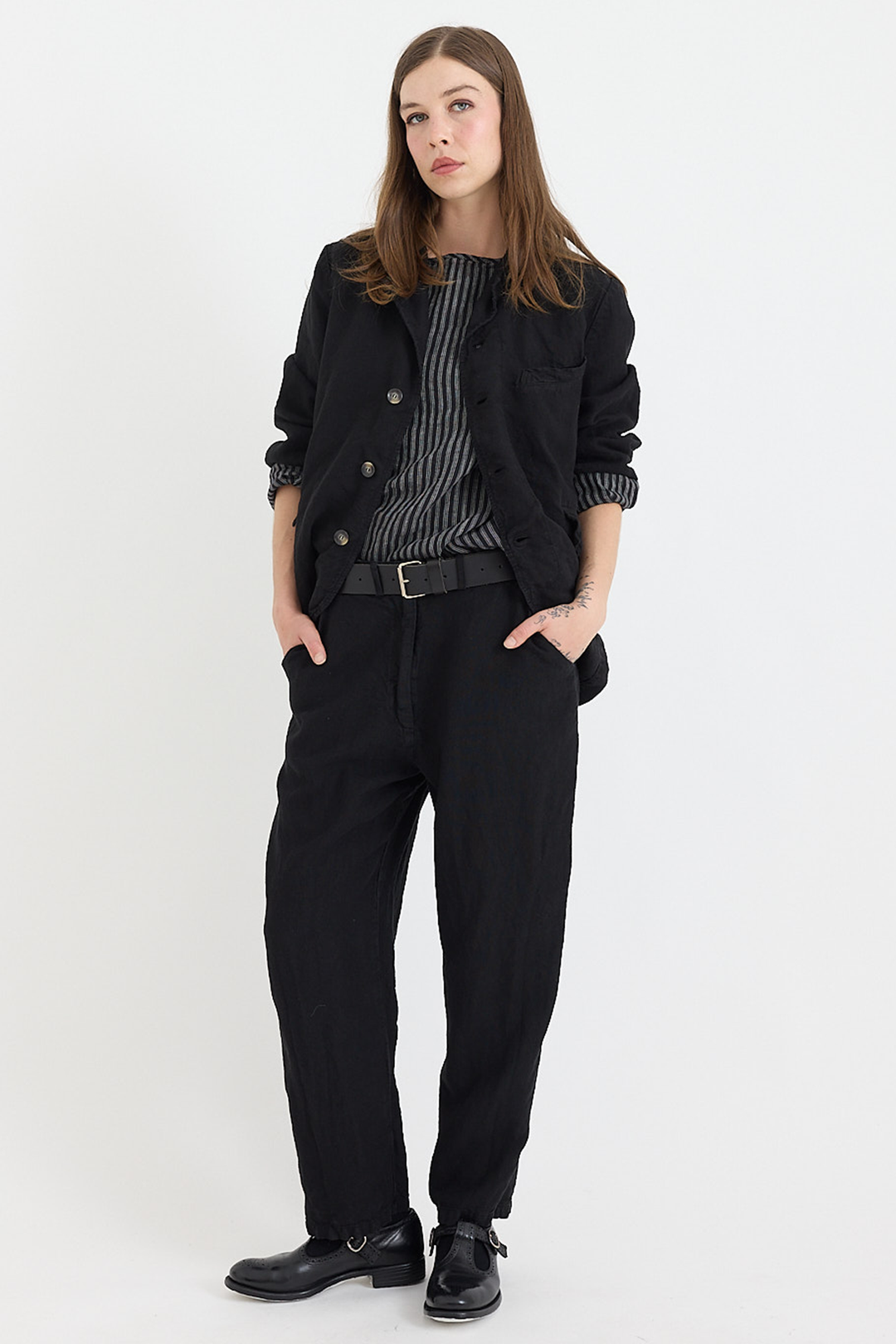 Metta - Dominique Blazer - Mid Weight Linen