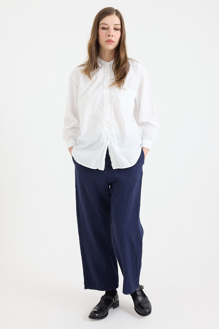 Metta - Italy Collarless Shirt - Cotton Poplin