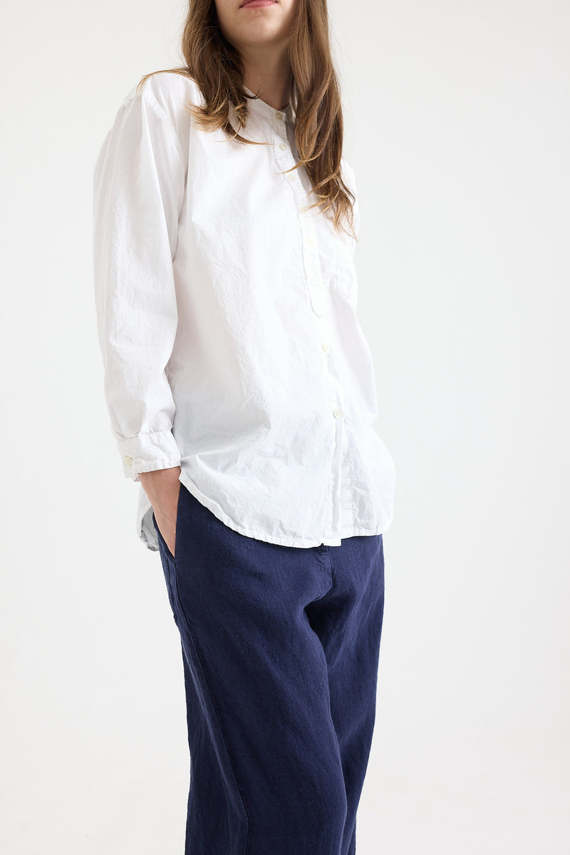 Metta - Italy Collarless Shirt - Cotton Poplin