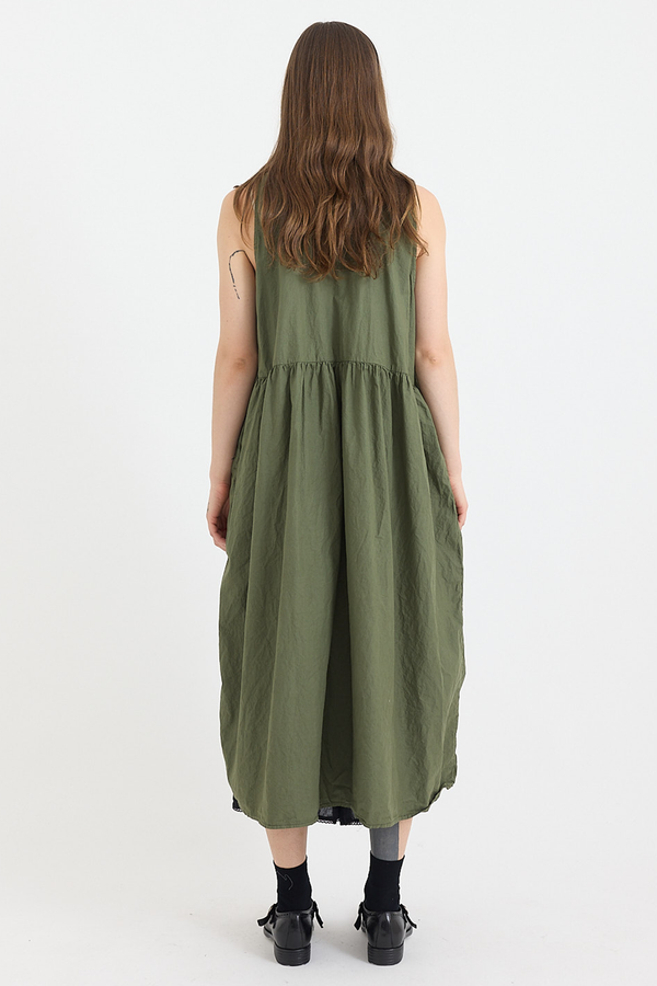 Metta - Long Waterfall Dress - Cotton Poplin