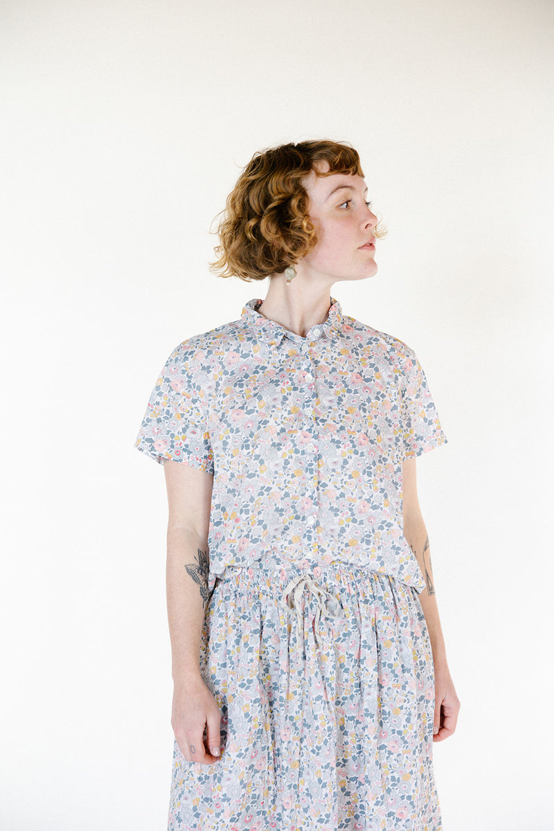Metta - Cliff Shirt - Liberty Of London Tana Lawn Cotton