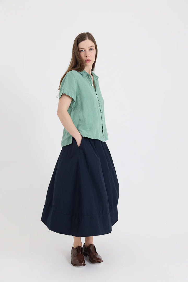 Metta - Ash A-line Skirt - Cotton Twill