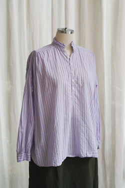 Metta - Hill Shirt - Cotton Voile Stripe
