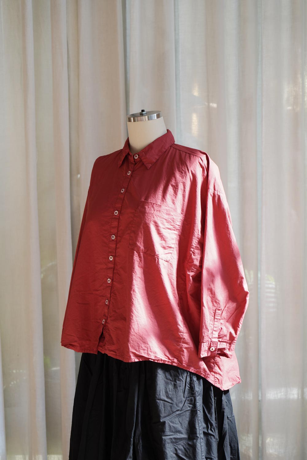 Metta - Indra Boxy Shirt - Fine Cotton Poplin