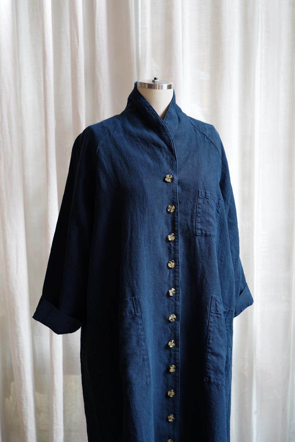 Metta - Linden Coat - Mid Weight Linen