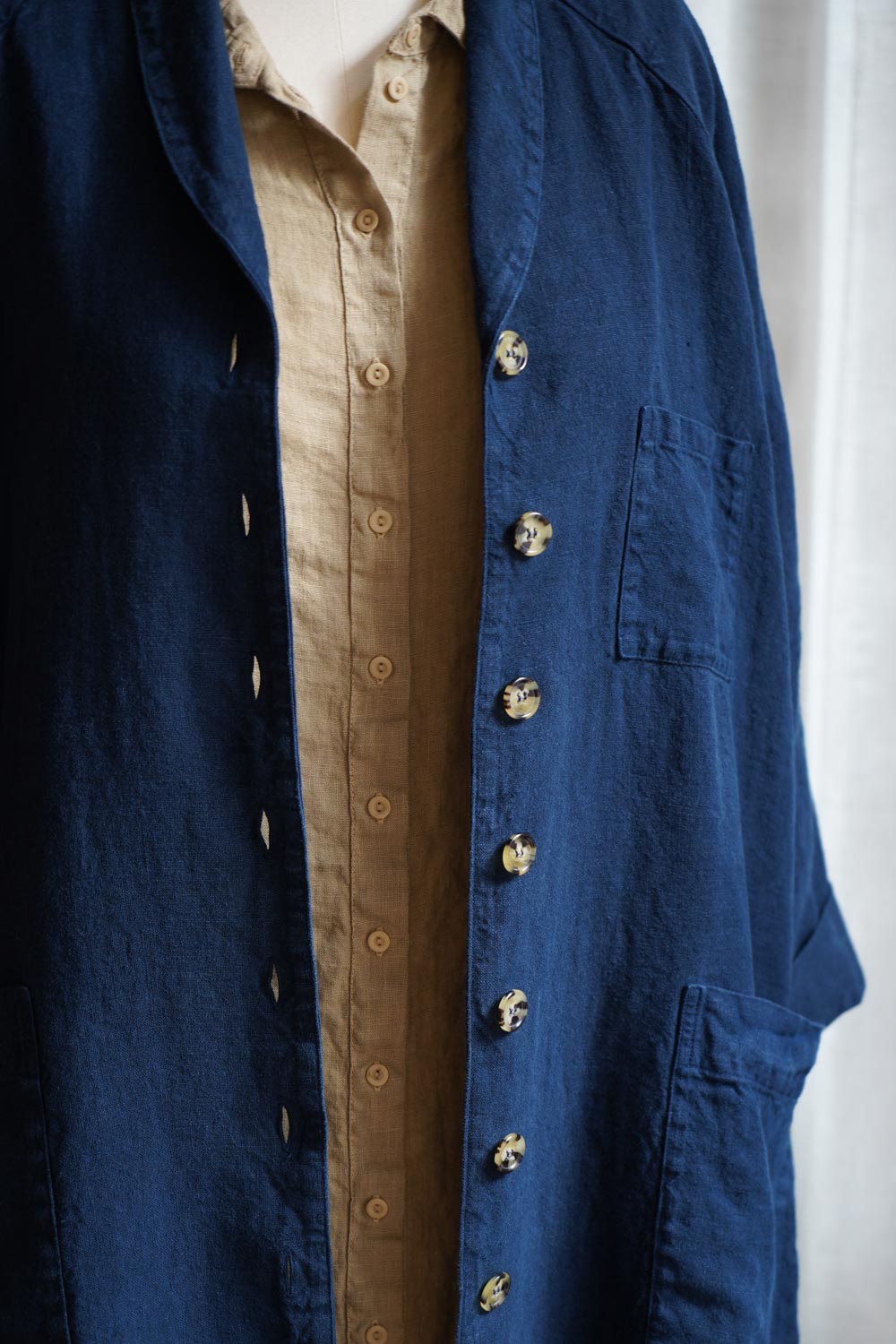 Metta - Linden Coat - Mid Weight Linen