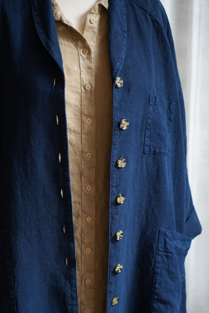 Metta - Linden Coat - Mid Weight Linen
