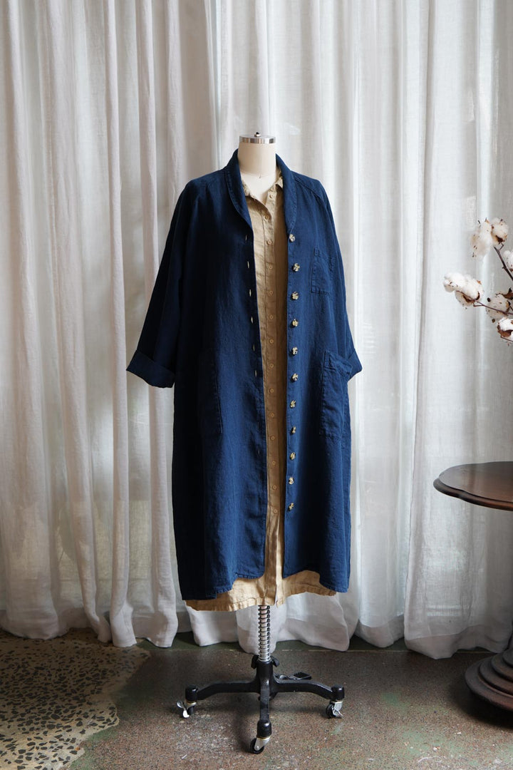 Metta - Linden Coat - Mid Weight Linen