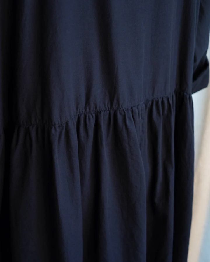Metta - Oak Gathered Waist Dress - Cotton Twill