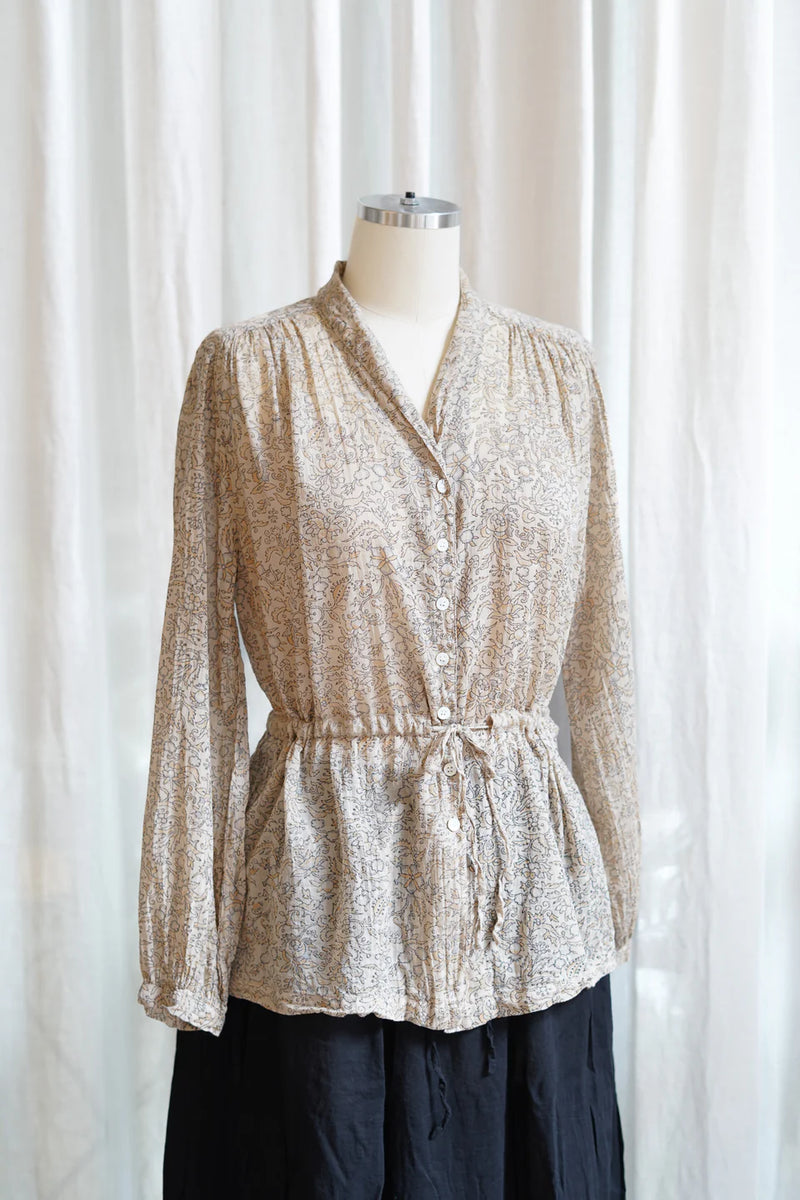Metta - Pearl Blouse - Ginza Print Cotton Voile