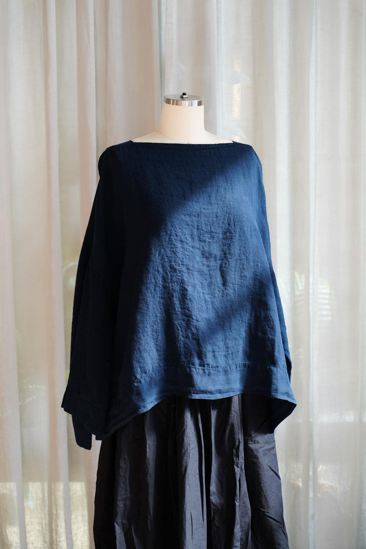 Metta - Sailor Boxy Top - Light Linen
