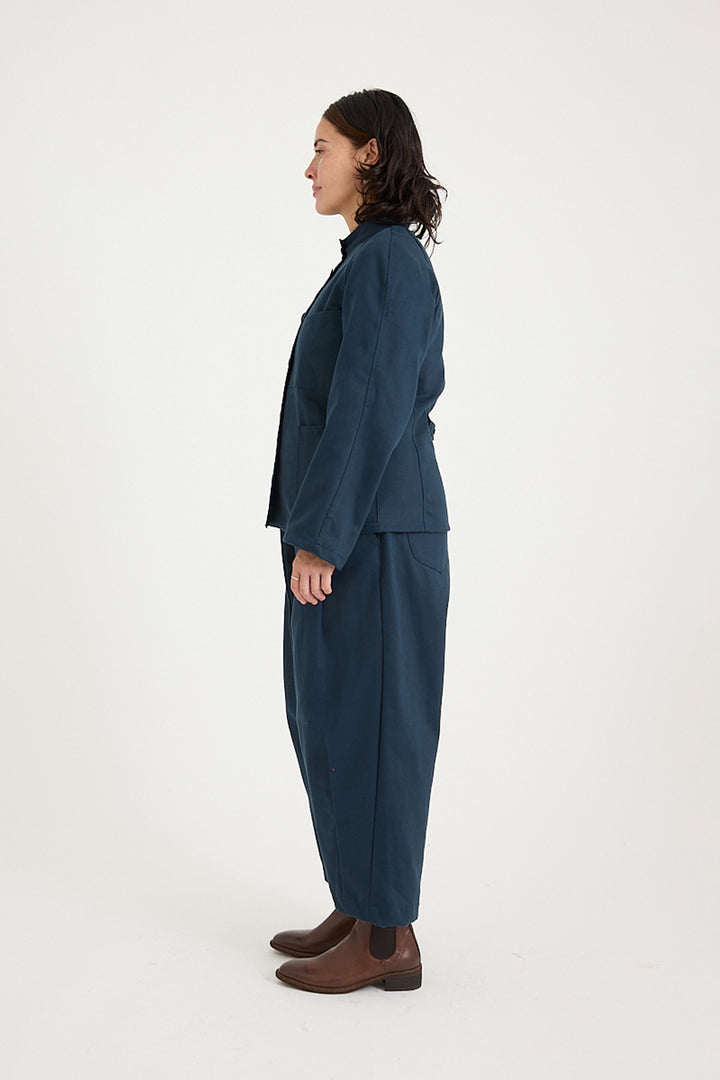 Metta - Stevie Barrel Pant - Heavy Cotton Twill