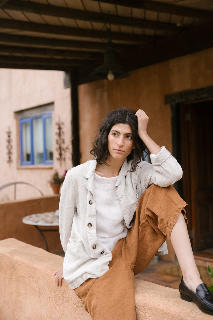 Metta - Dominique Blazer - Mid Weight Linen