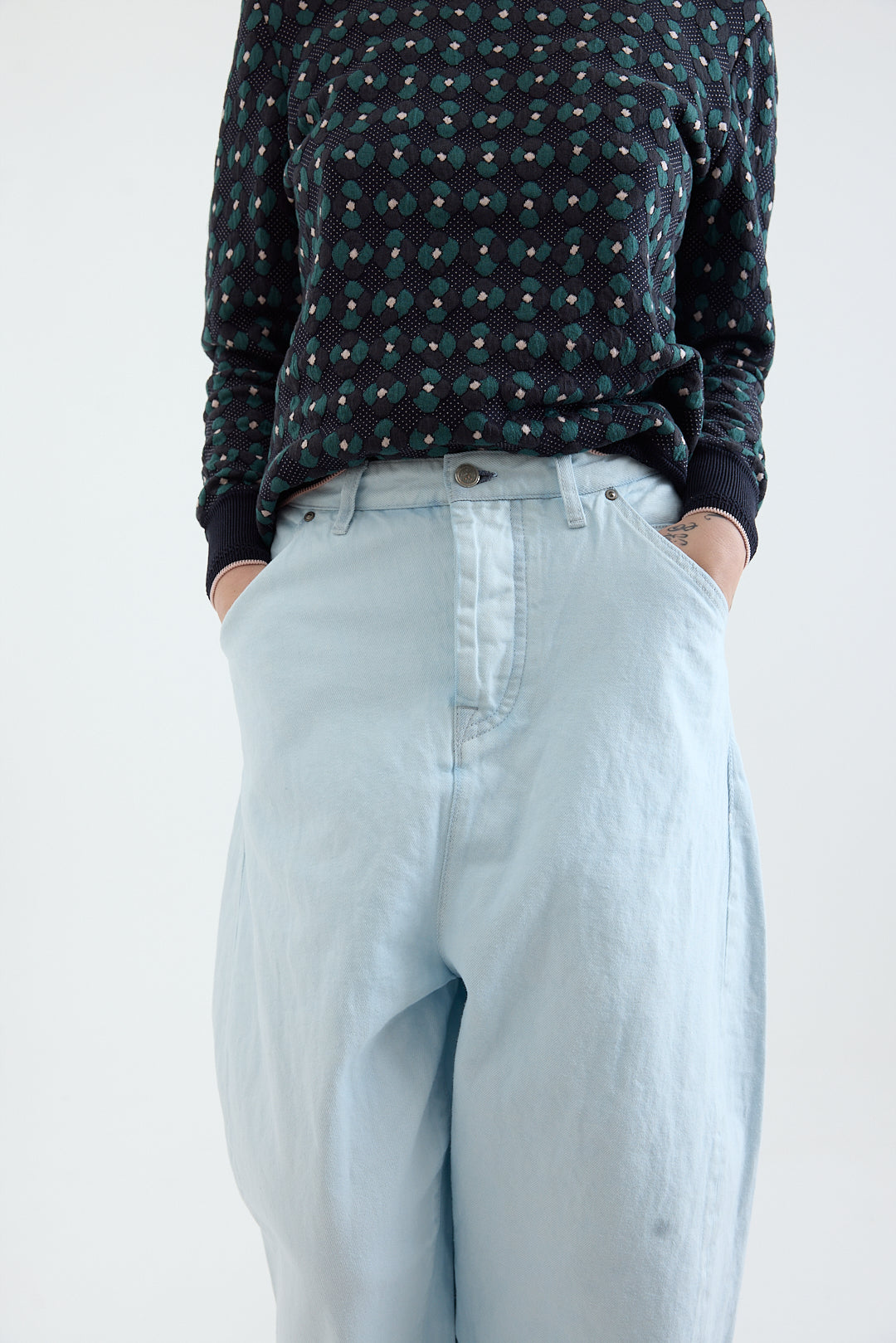 Mina Perhonen - Always Denim Pants - Light Blue