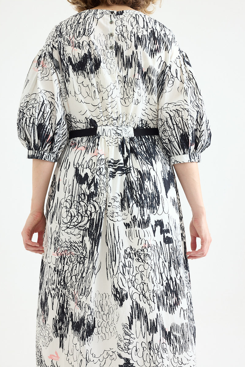 Minä Perhonen - Cache Cache Dress - Cotton - Black
