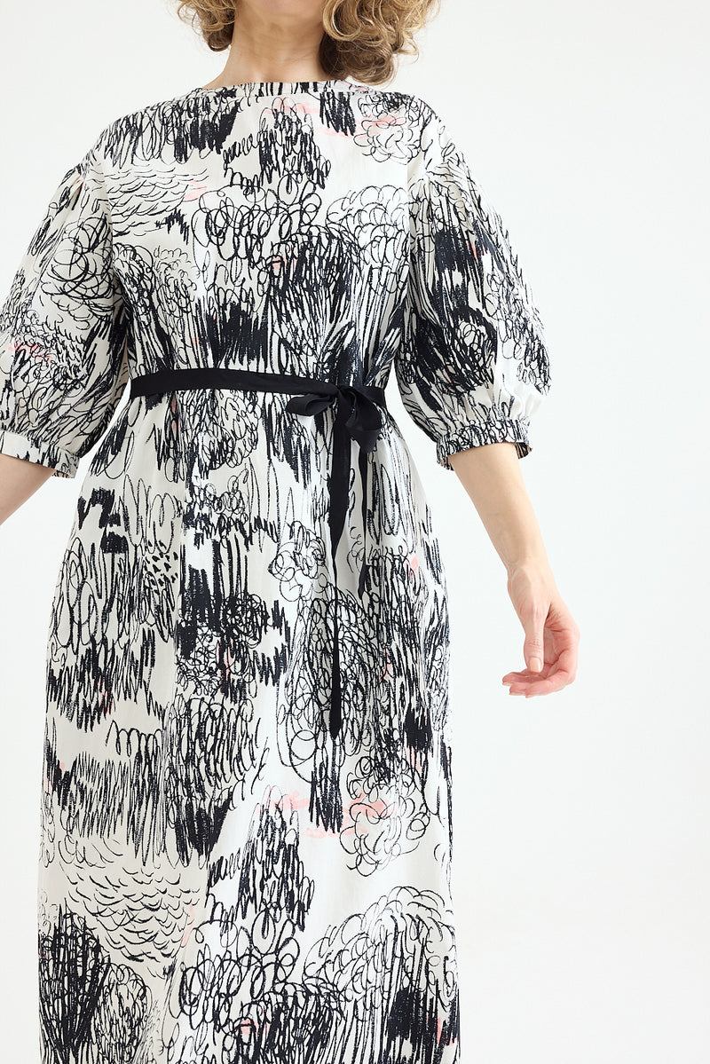 Minä Perhonen - Cache Cache Dress - Cotton - Black