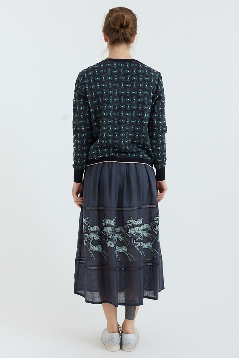 Mina Perhonen - Kukka Kakku Pullover - Navy