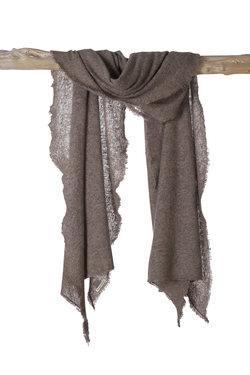 Mirror In The Sky - Open Knitted Shawl - Plain