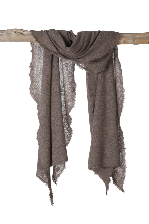 Mirror In The Sky - Open Knitted Shawl - Plain