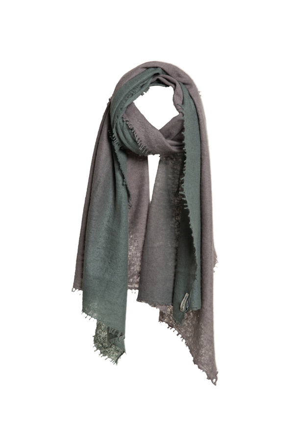Mirror In The Sky - Open Knitted Shawl - Degradee