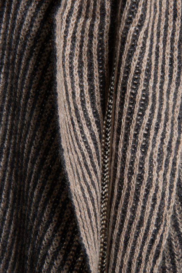 Mirror In The Sky - Ribbed Two-Tone Long Scarf