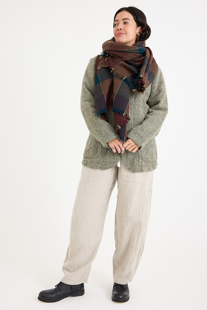 Lovat + Green - Mozart Scarf - Petrol