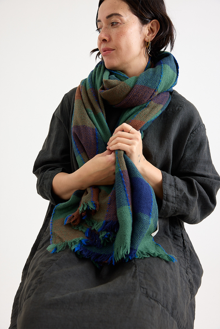 Lovat + Green - Mozart Scarf - Green