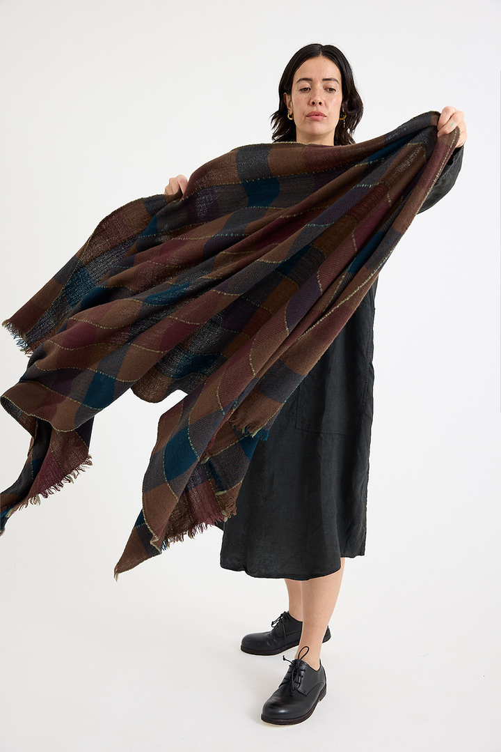 Lovat + Green - Mozart Scarf - Petrol