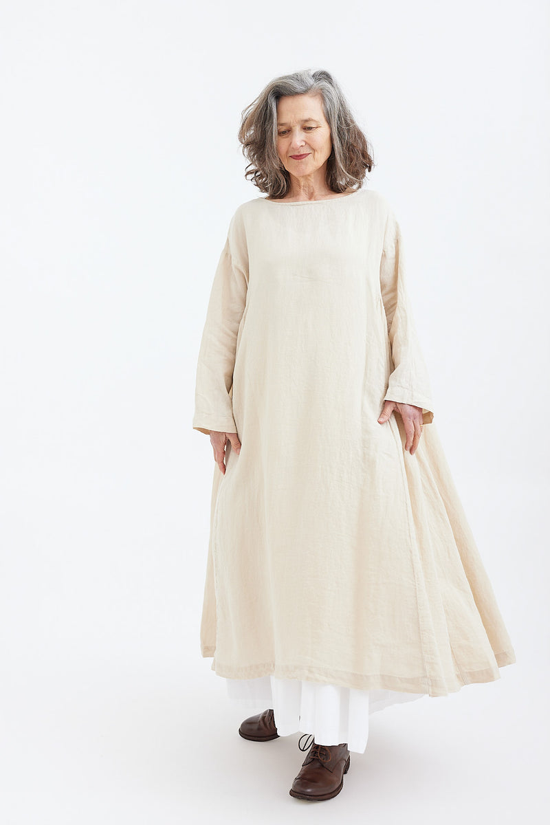 Metta - Olive Dress - Fine Linen