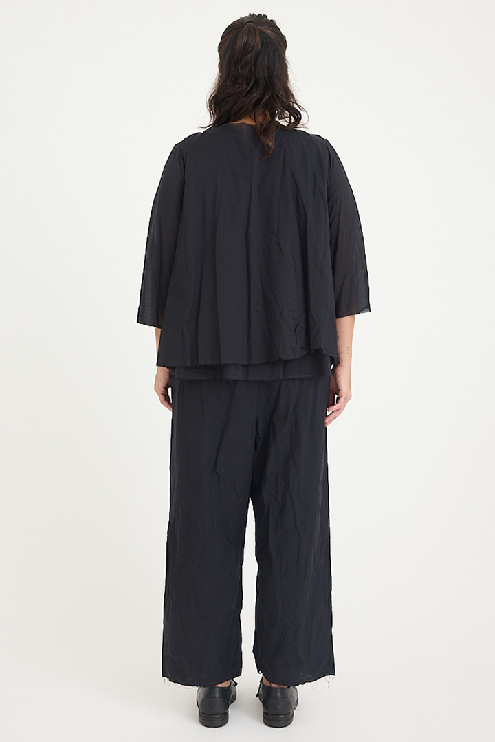 SCHA - Open Back 3/4 Sleeve Top