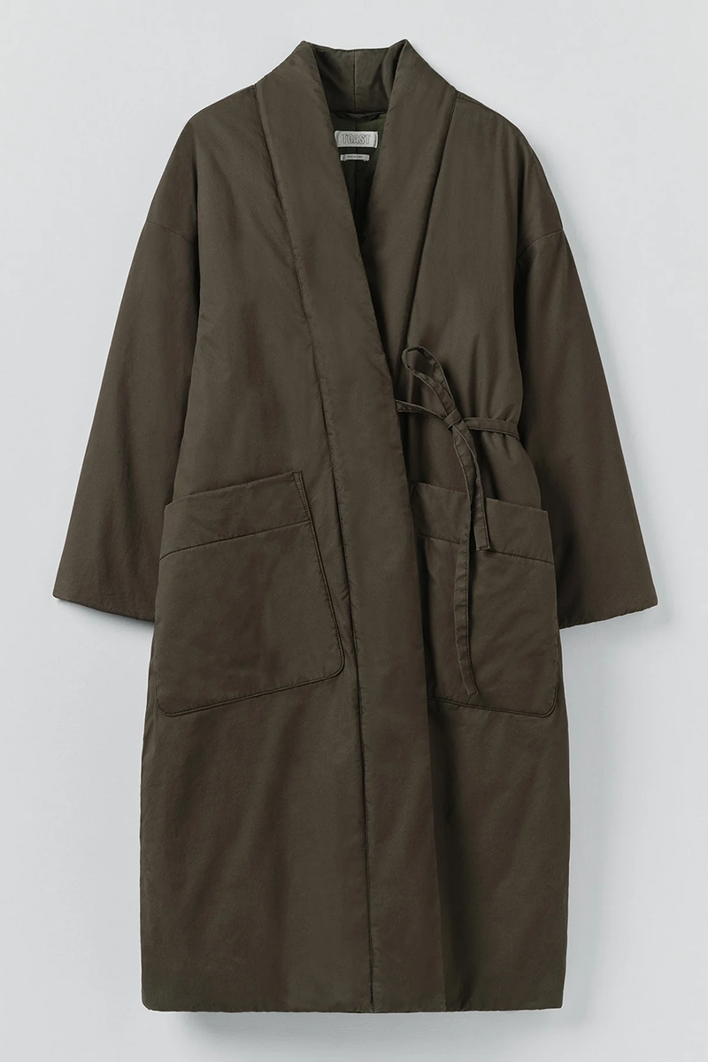 Toast - Padded Cotton Wrap Coat