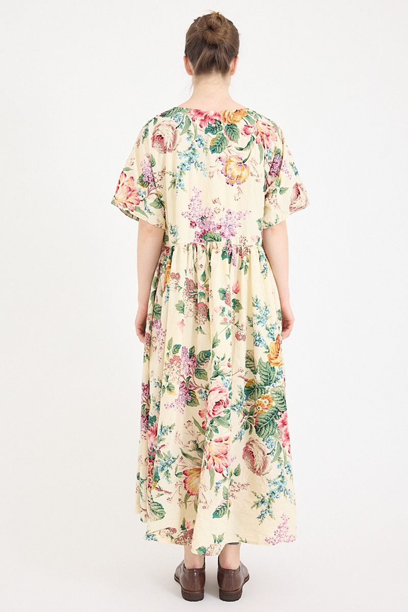 Metta - Paloma Dress - Bouquet Print Cotton Poplin