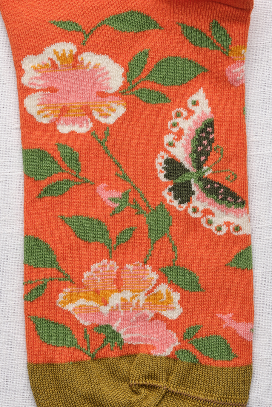 Bonne Maison Socks - Papillon Orange