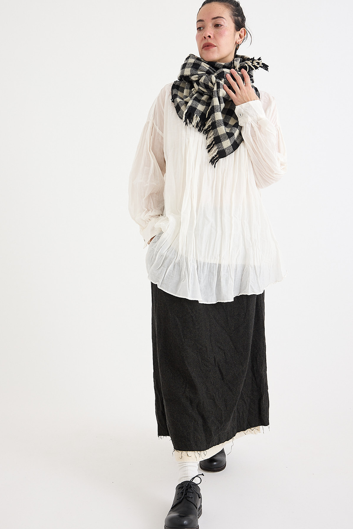 Pas de Calais - Cashmere Check Scarf