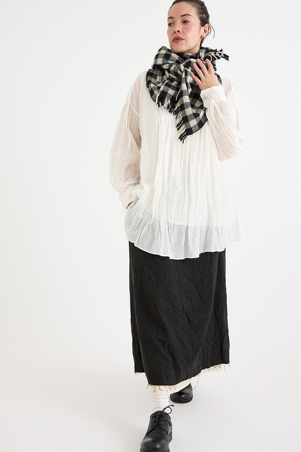 Pas de Calais - Cashmere Check Scarf