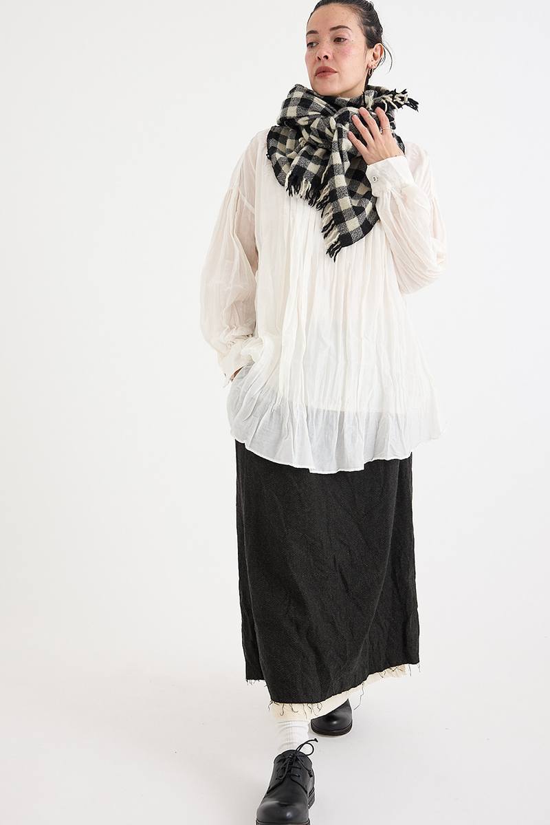 Pas de Calais - Cashmere Check Scarf