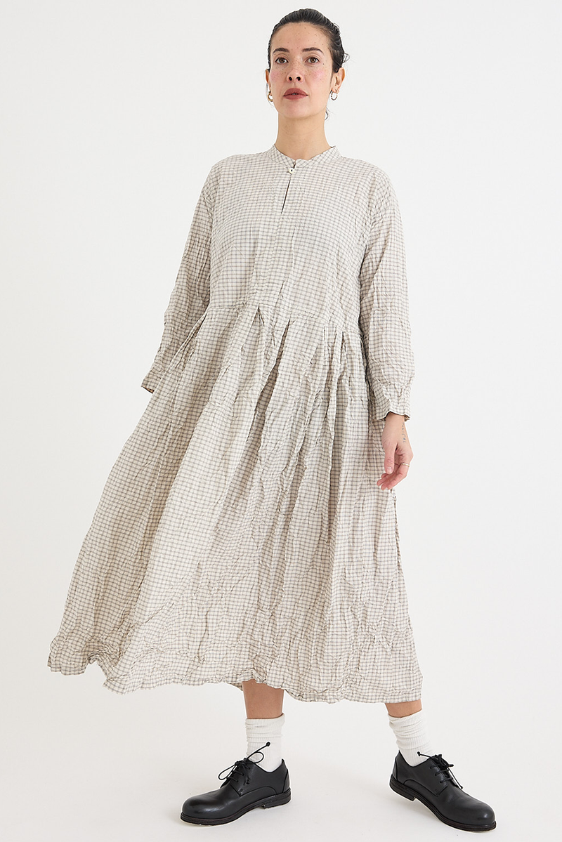 Pas de Calais - Washed Organic Cotton Check Dress