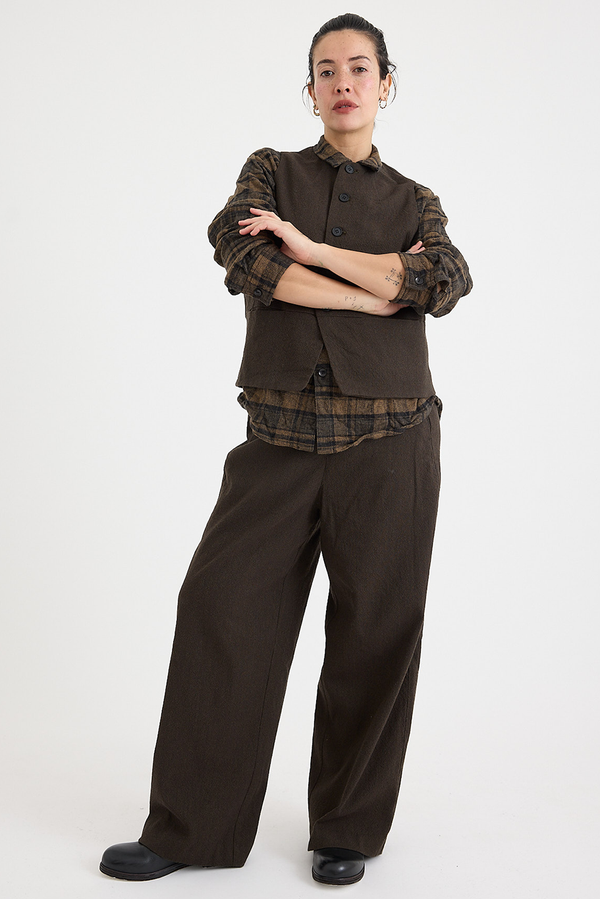 Pas de Calais - Wool Cotton Crewneck Vest